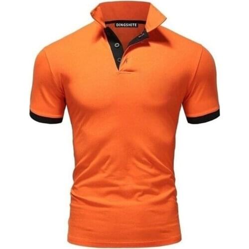 2021 summer new mens quick-drying polo shirt comfortable and breathable business casual short-sleeved polo shirt for men