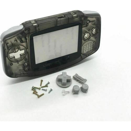 New Full Housing Shell Button Parts for Gameboy Advance GBA Repair Clear Transparent Black Replacement Repair Case