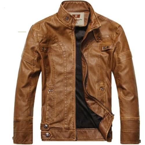 Autumn 2020 New Hot Sale Mens Casual Plus Size Plus Cashmere Pu Leather Jacket Jaqueta Clothing Casaco Masculino Abrigos Kurtki