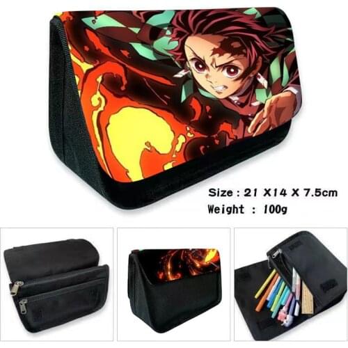 Demon Slayer Pencil Case Students Bags Children Boys Girls Pen Bag Fashion Cute Top Quality Kids Pencil Bag Back to School Gifts