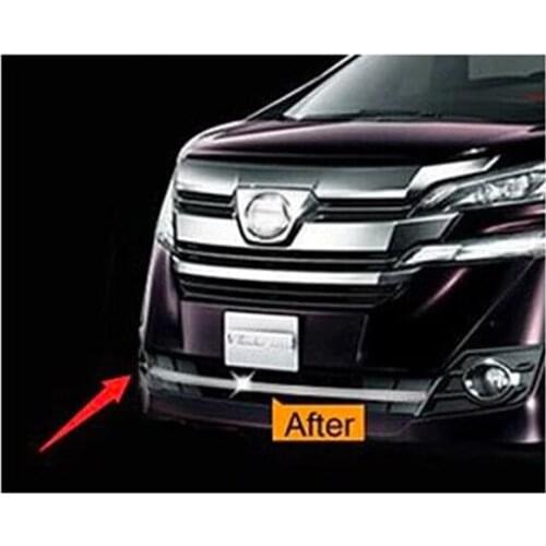 For Toyota VELLFIRE 30 series Front Center Mesh Plating Bumper Trim Strip