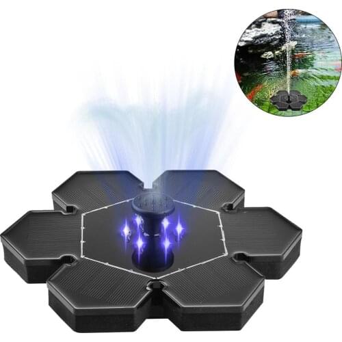 Floating Solar Fountain Garden Water Fountain Pool Pond Decoration Solar Panel Powered Fountain Water Pump Garden Decoration #5