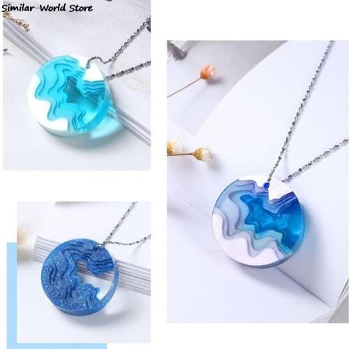 DIY Jewelry Making Mold Beach Island Nature Coastline Pendant Silicone Mold Pendants Jewelry Making Epoxy Resin UV Resin