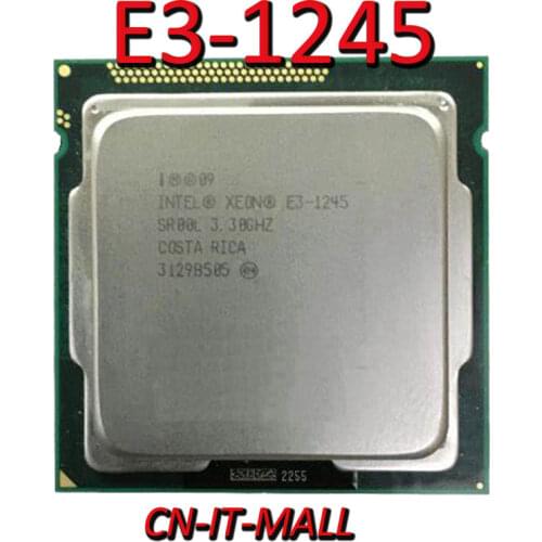 Intel Xeon E3-1245 CPU 3.3GHz 8M 4 Core 8 Threads LGA1155 Processor