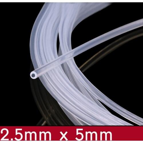 Transparent Flexible Silicone Tube ID 2.5mm x 5mm OD Food Grade Non-toxic Drink Water Rubber Hose Milk Beer Soft Pipe Connect
