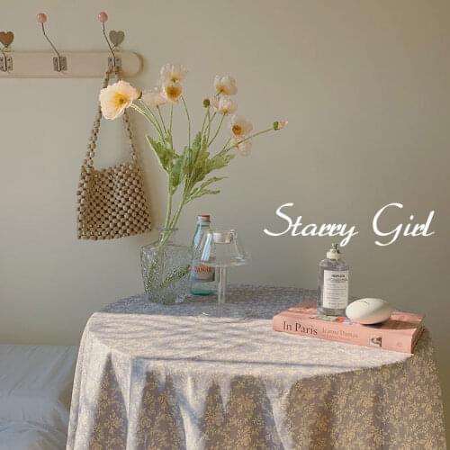 Tablecloth Female Home Ins Same Paragraph French Retro Tablecloth Picnic Cloth Homestay Coffee Shop Restaurant Student Dormitory