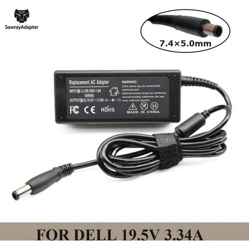 19.5V 3.34A 7.4*5.0mm 65W laptop AC power adapter charger for Dell Dell Latitude E5440 E5470 7480 E6540 E7440 E7450 E7250 E6440