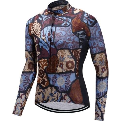 2018 Outdoor Fitness Sports Long Bike Cycling Jersey Bycicle Cycling Clothing Mens Spring And Autumn Ropa Ciclismo FU16 XS-3XL