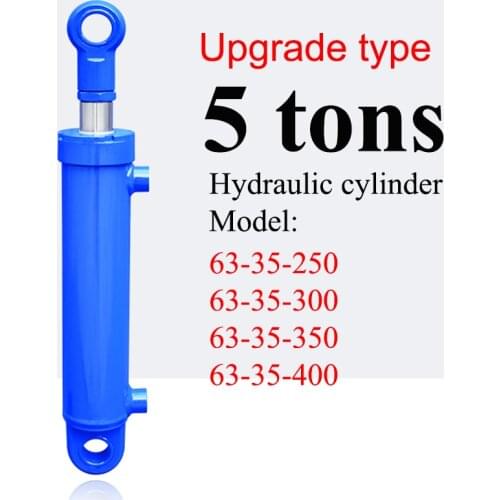 250/300/350/400mm Stroke Upgraded Hydraulic Cylinder Heavy Duty Bidirectional Lifting Small Wood Splitter 5 Tons Hydraulic Ram