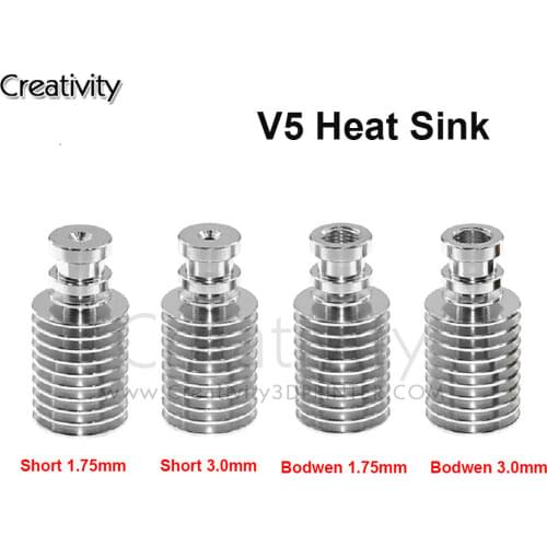 3D Printer V5 J-head Extruder Radiator For Remote All-Metal Long / Short Distance Heat Sink Pipe For 1.75mm / 3mm E3D V5