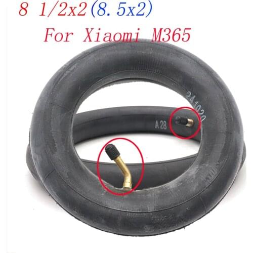 8 1/2x2 Inner Tube 8.5x2 Inner Camera with a Bent /Straight Valve for Xiaomi Mijia M365 Electric Scooter Accessories