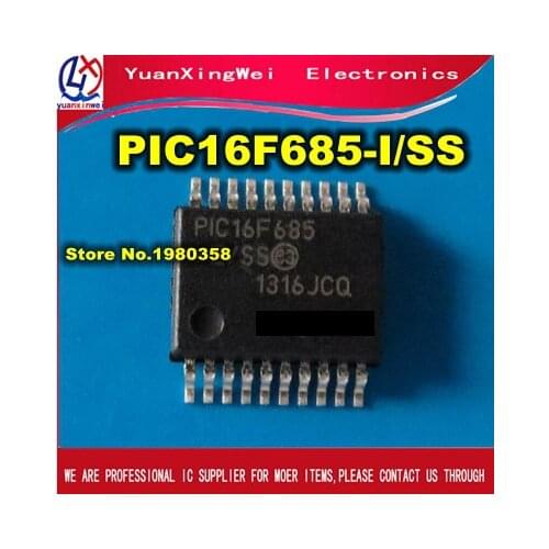 Free Shipping! 10pcs PIC16F685-I/SS PIC16F685 SSOP20