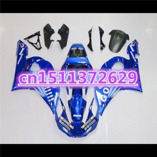 YZF-R6 1998-2002 Fairing kit for (Dor) YZF R6 98-99- 00-01 -02 blue+white black ABS fairing parts YZF 600 R6 1998 99 00 01 2002
