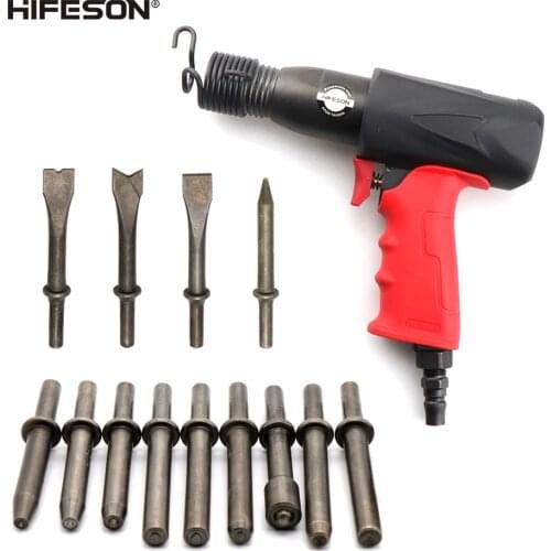 HIFESON Powerful Alloy Air Shovel Chisel Hammer Punching Tool Multi-specification Blade Semi-hollow/Solid Rivet Set