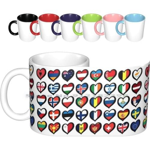 Ebu Logo Hearts European Flags On Shirts Bags And Gadgets Ceramic Mugs Coffee Cups Milk Tea Mug Flags Europe Eu Heart Ebu Logo
