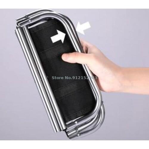 Portable Outdoor Folding Stool Bench Mazar Subway Line Up No Seat Ultra Light Train Travel Fishing Chair