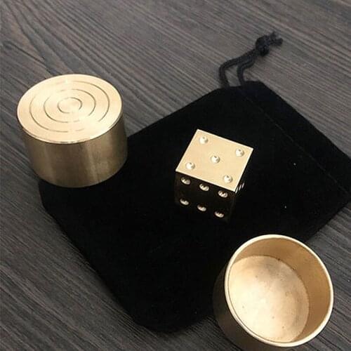 Heart Reading Dice Magic Brass Heart Measuring Dice Prediction Telepathy Close-up Street Interactive Magic Props