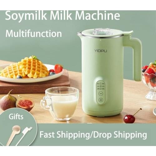 Juicer Soy Milk Machine Multifunction Automatic Heating Filter-Free Soybean Vegan Milk 400ml Portable Blender Mixer Home ZJ03