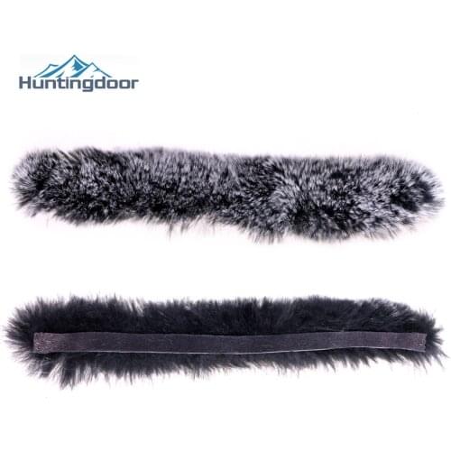 Bow Silencers Black Rex Rabbit Fur Archery Stabilizer Outdoor Hunting Shooting Sling Shot Recurve Traditional Bow Accessories