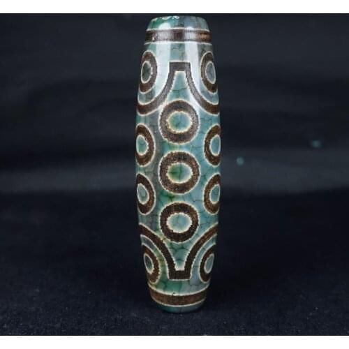 Tibetan Traditional High Quality Old Agate Twenty One Eyed Dzi Bead Amulet