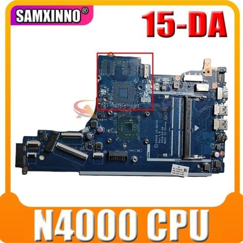 High quality PC For HP 15-DA Laptop Motherboard With N4000 CPU L20372-601 L20372-001 EPK50 LA-G073P DDR4 100% Tested Fast Ship