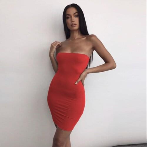Dress Women Summer 2021 Europe United States womens Sexy Dress Nightclub Packet Hip Wipe Bosom Dresses Casual Vestidos LZY9515