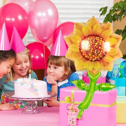 1pcs Sunflower Balloons Birthday Decoration Kids Party Boys Sunflower Bee Decoration Baby Toys Shower Globes Birthday Party M6W0