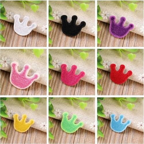 1PCS Embroidery Cartoon exquisite Princess Crown Patches Iron On Stickers Umbrella Appliques Cute Patches For Stickers Badges