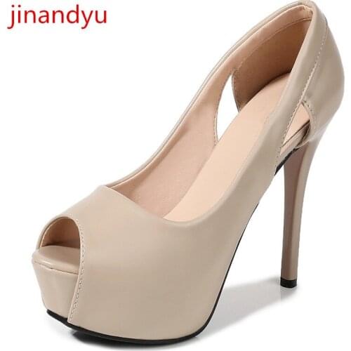 10/12cm Peep Toe Platform Heels Pumps Women Shoes for Wedding Stiletto Heels Elegante Shoes Women High Heels Platforms Fashion