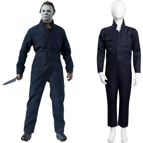 2021 Movie Halloween Kills - Michael Myers Cosplay Costume Outfits Kids Children Halloween Carnival Suit