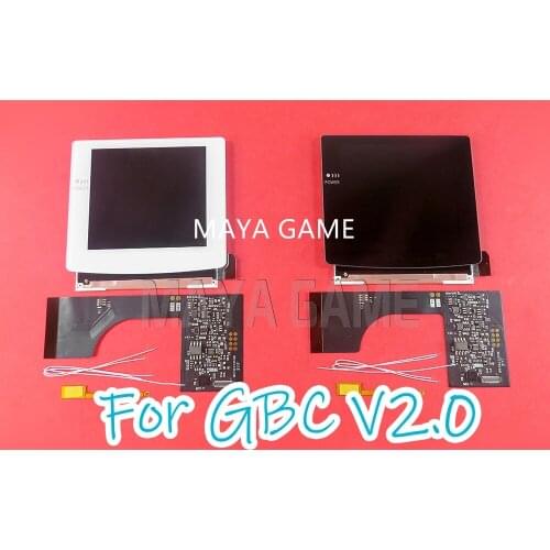 3sets For GB GameBoy Highlight IPS LCD Full Screen Kits Replacement IPS screen with highlight screen Glass combinations