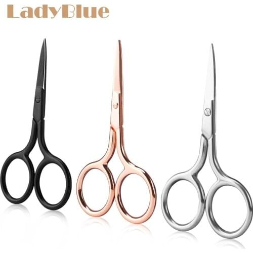 3pcs/lot Profession Eyebrow Scissor Makeup Eyebrow Trimmer Eye Brow Eyelashes Nose Hair Scissor Manicure Scissors Cutter Tools