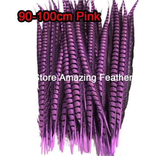 50pc/lot 27-30" Pink Lady Amherst Pheasant Tail Feathers pheasant feathers for carnival party costumes cosplay decoration