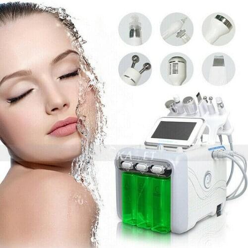 6 in1 H2-O2 Hydro Dermabrasion RF Bio-lifting Spa Facial Hydro Facial Microdermabrasion Machine Home Use