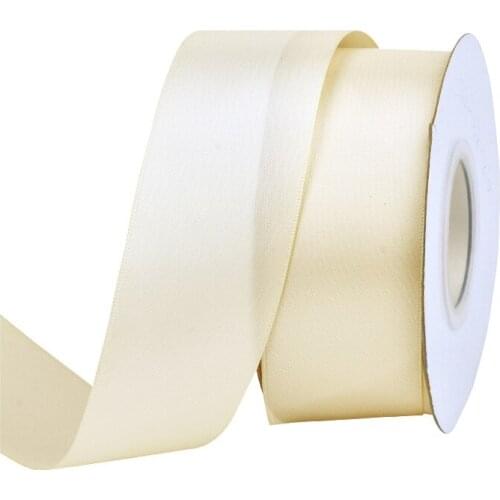 9MM 100yards Handmade Rose Gifts Single Face Satin Ribbon Gold Brown Ribbons for Party Wedding Decoration