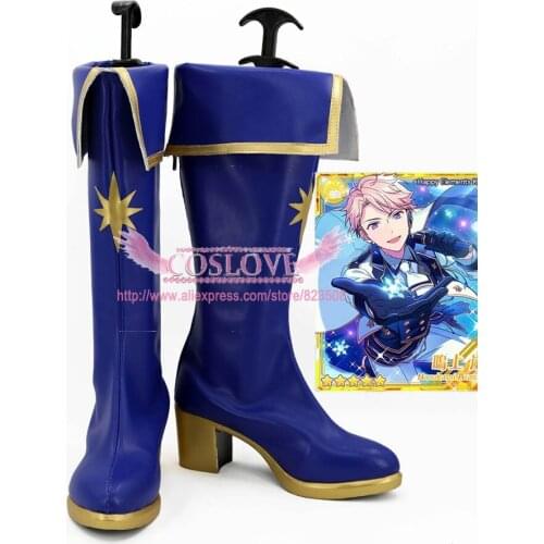 Ensemble Stars Sena Izumi Blue Cosplay Shoes Boots CosplayLove For Christmas Halloween