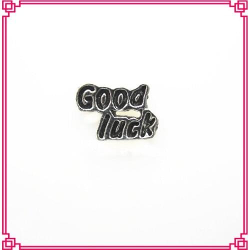 Hot selling good luck floating charms living glass floating memory locket