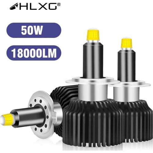 HLXG h1 LED canbus h7 led 360 18000LM luces headlight car Light 5000K CSP 100W 12V 9012 H8 H9 H11 9005 9006 HB3 HB4 bulb lamp