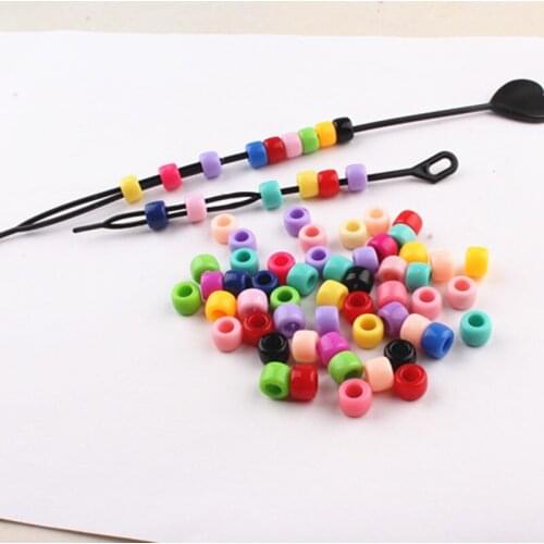 2Pcs Hair Bun Tool Special Tool Pull Needle Portable Hair Braid Manual for Kids Use with Beads Baby Girl Accessories Headband
