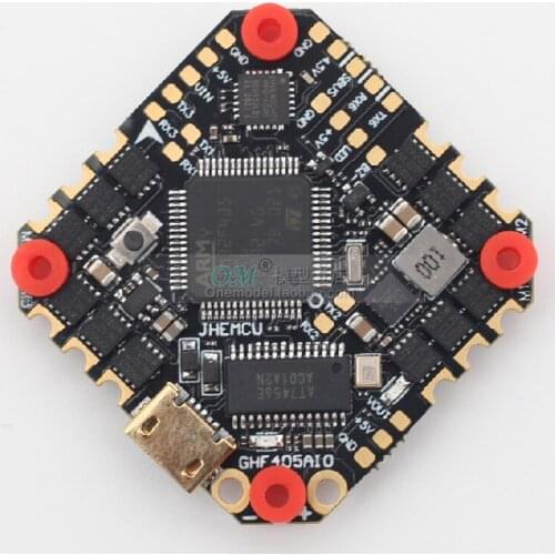 JHEMCU GHF405AIO 25A 35A Brushless FC BEC Flight Controller for Toothpick Racing Drone F4 3-6S AIO BEC