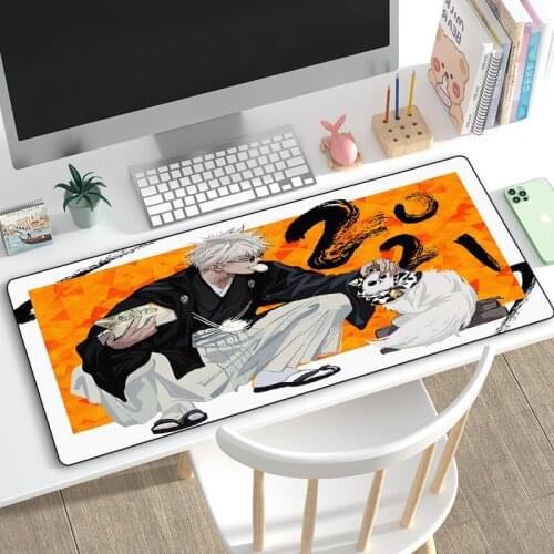 Drop Shipping Hot Anime Jujutsu Kaisen Mouse Pad Keyboard Gaming Accessories for Laptop Notebook Gamer Anti-slip Rubber Mousepad