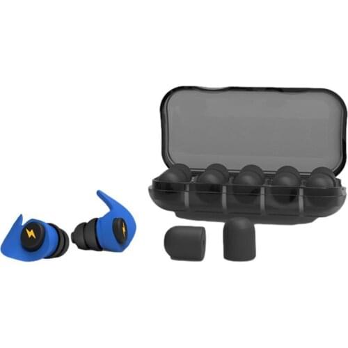 Reusable Washable Earplugs Soft Cochlea Sleeping Ear Plugs Three-layer Noise Reduction Earplugs Slow Rebound Sponge Earplug