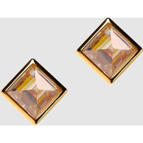 Amorita boutique rhombus design Fashionable stud earrings