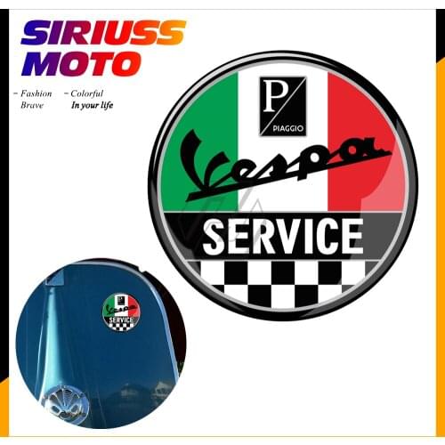 Motorcycle Round Sticker Case for Piaggio Vespa Service Sprint GTS GTV LX PX PRIMAVERA 50 125 150 200 250 300 Super Sport