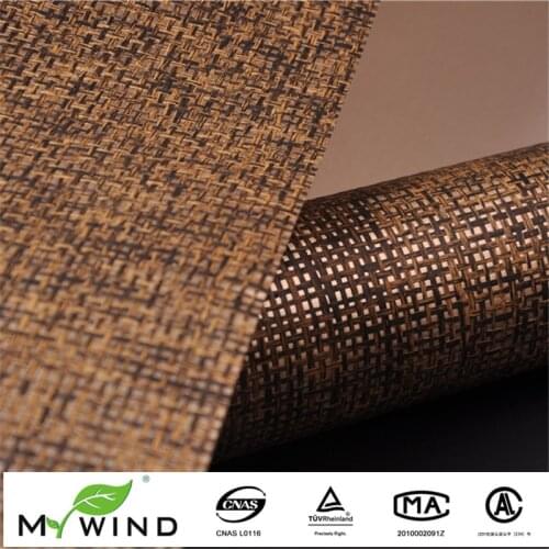 MY WIND Paper Weaving Lligth Gold Brown Texture Paper Weave Background Wall Covering Special Wallpaper