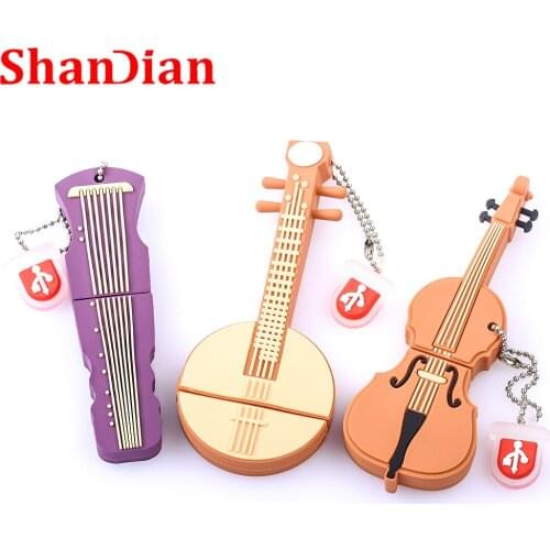 Cartoon SHANDIAN Music violin 2.0 USB Flash Drive pendrive 4GB 8GB 32GB 64GB memoria usb stick pen drive Offer volume discounts