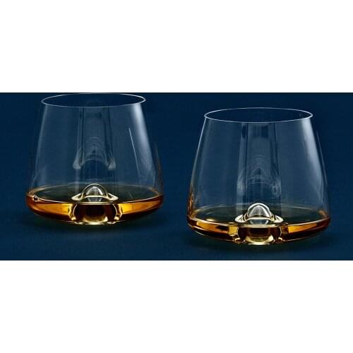 Norman Copenhagen Top Eddy Design Cognac Brandy Snifters Liqueur Glass Swirl Protruding Bottom Whiskey Ice Cube Rock Cup Tumbler