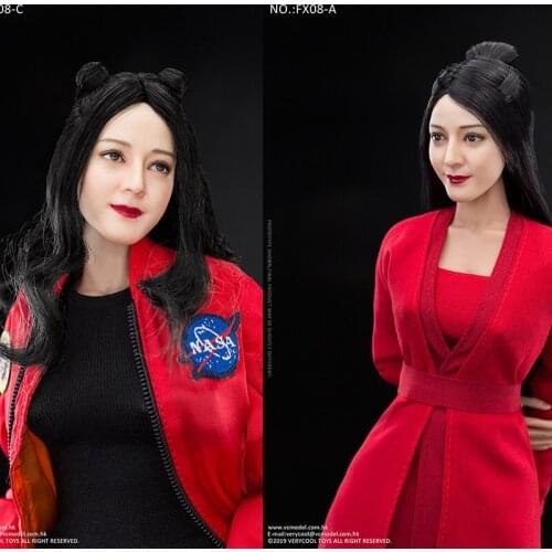 NEW 1/6 Beauty Head Carving Female Star Long Hair Head Carving Ancient Beauty Applicable to 12-inch female models, in stock