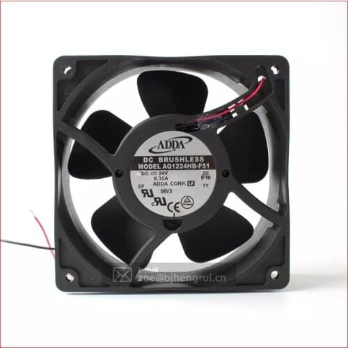 AQ1224HB-F51 Taiwan ADDA axial fan 12038 waterproof 24V IP68 cooling fan