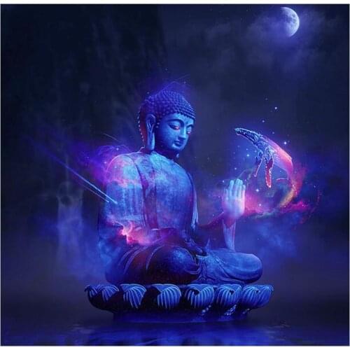 Full Square/Round Mosaic 5D DIY Diamond Painting Buddha&Whale picture of Rhinestone Diamond embroidery home decoration FG1677